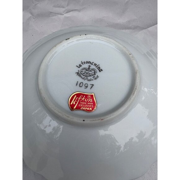 Vintage Lefton China 25th Anniversary White Chamber Candle Stick Holder 1097 - Picture 7 of 7